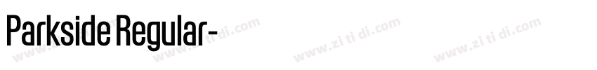 Parkside Regular字体转换 Parkside Regular字体转换